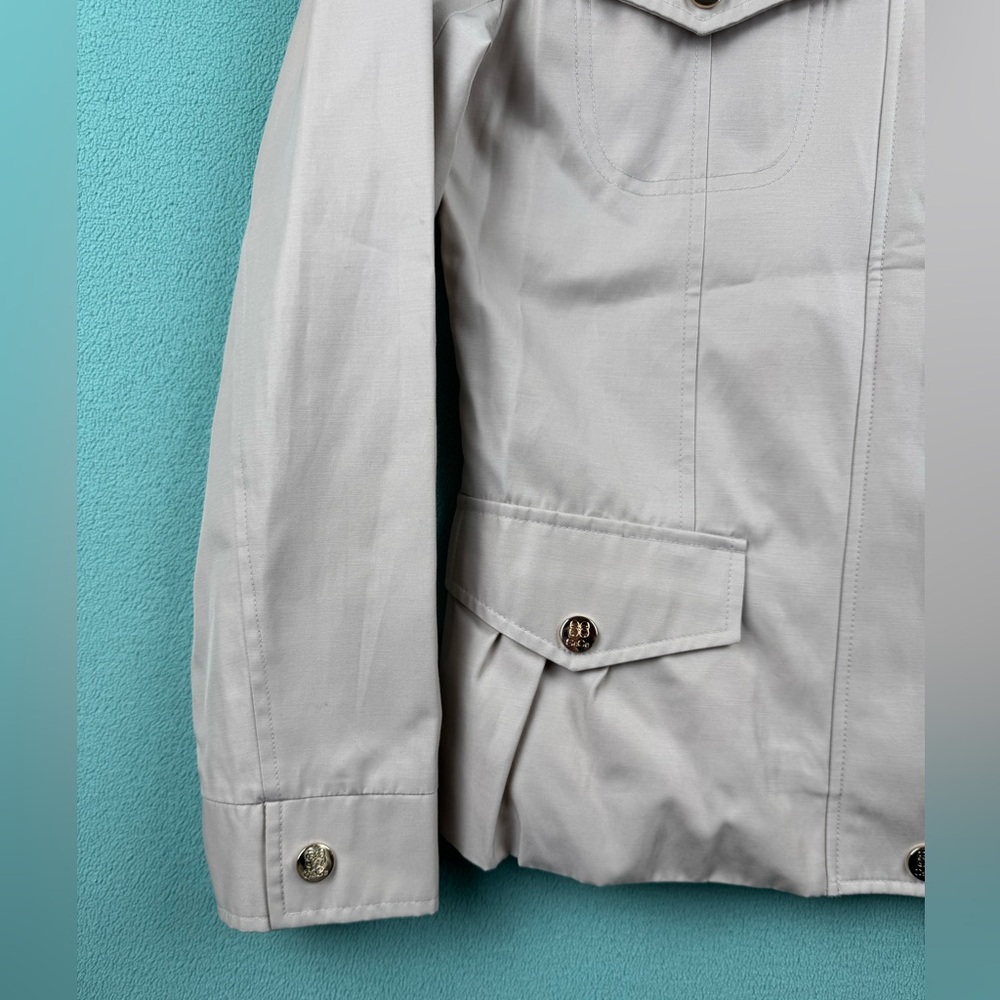 Cece Jacket Women’s M Cream Zipper & Snap Closure… - image 4